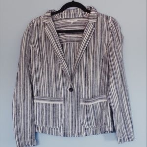 Casual White and Grey Blazer Maurices